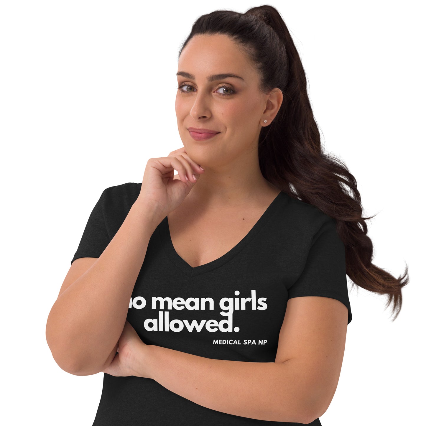 Women’s recycled v-neck t-shirt