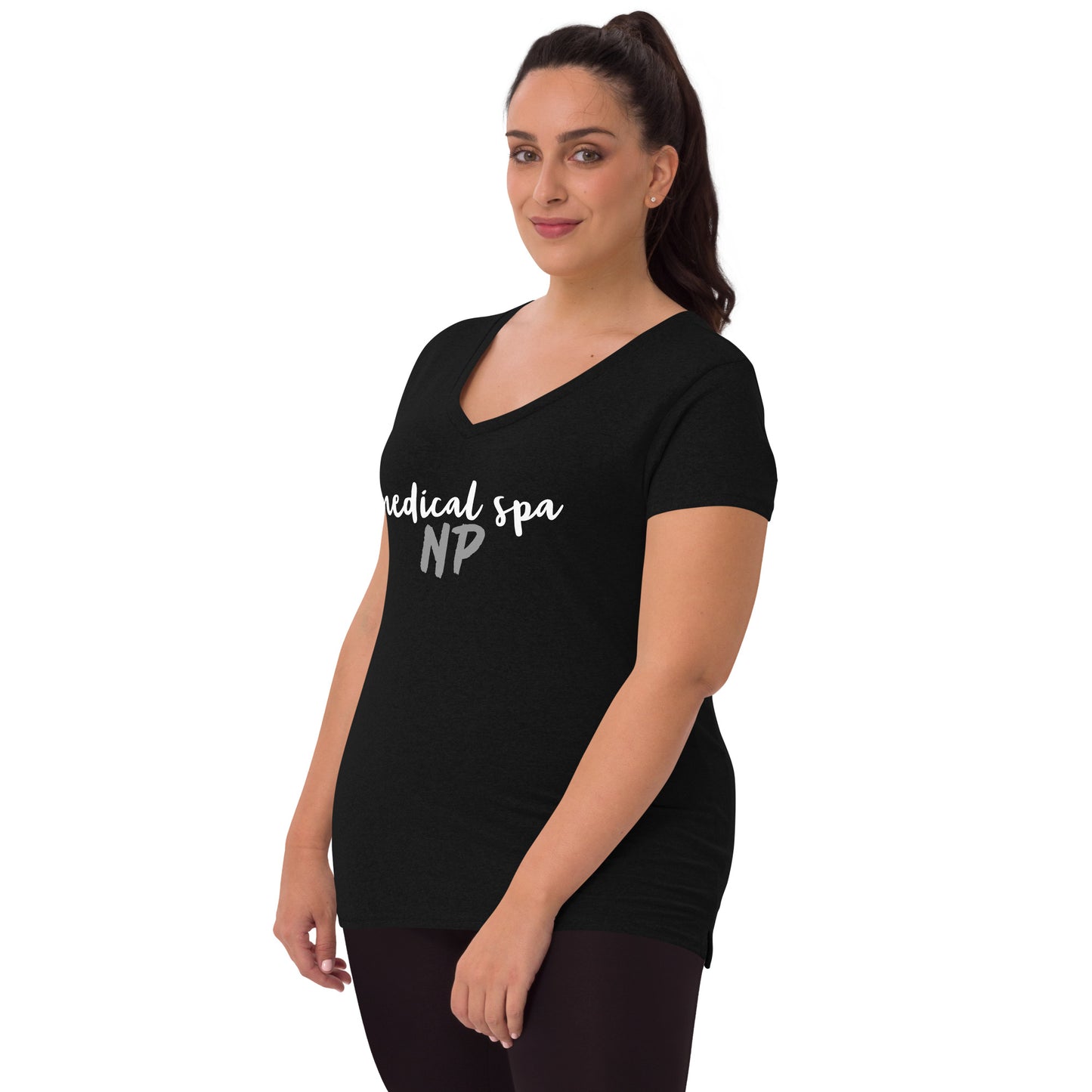Women’s v-neck t-shirt MSNP in script