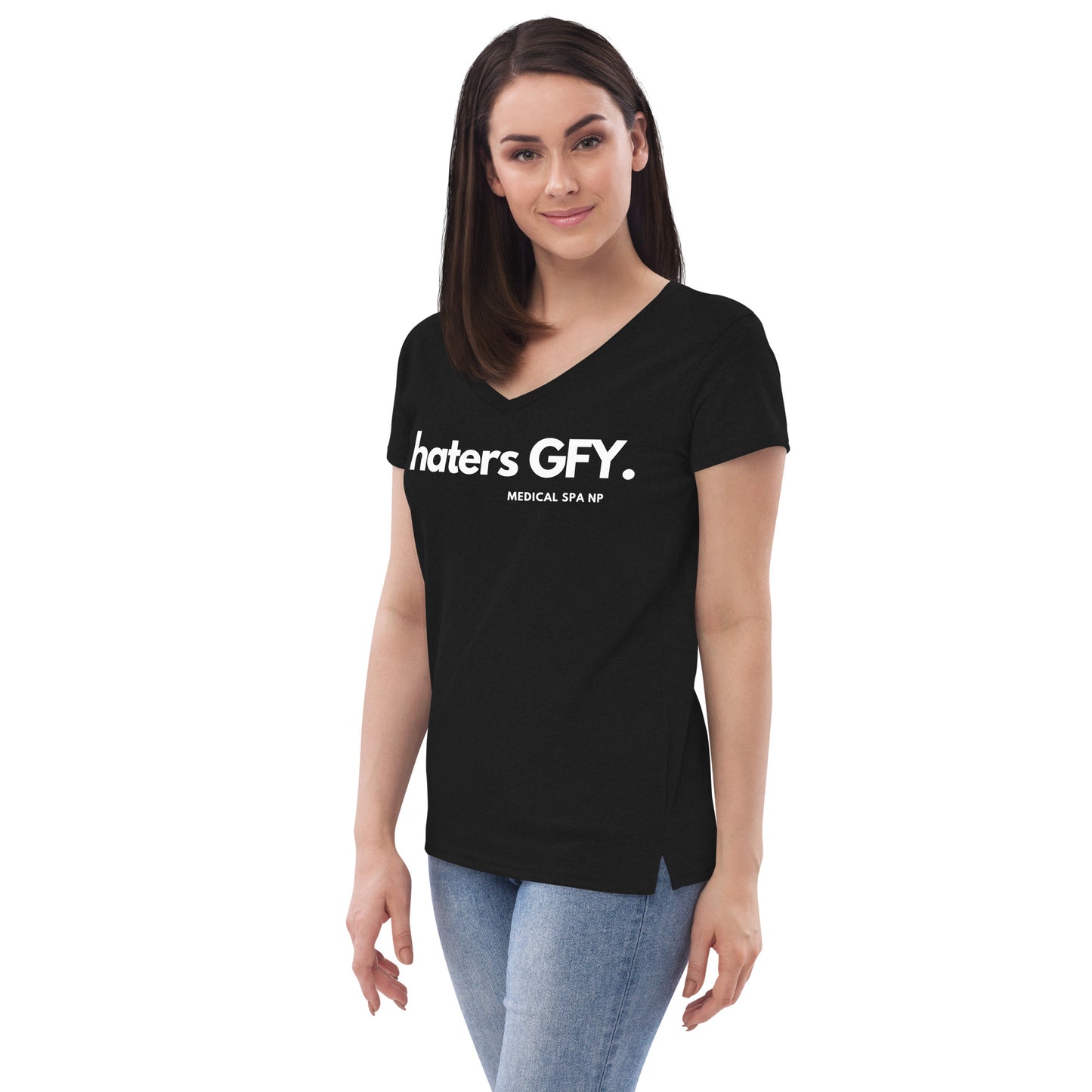 Women’s recycled v-neck t-shirt