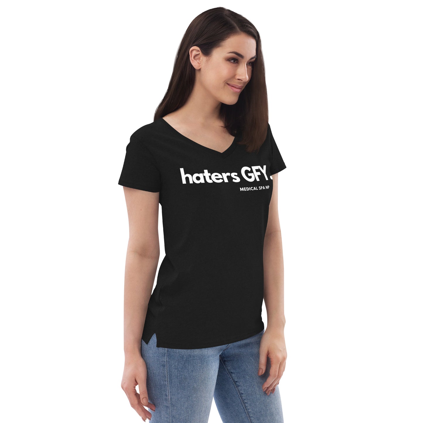 Women’s recycled v-neck t-shirt
