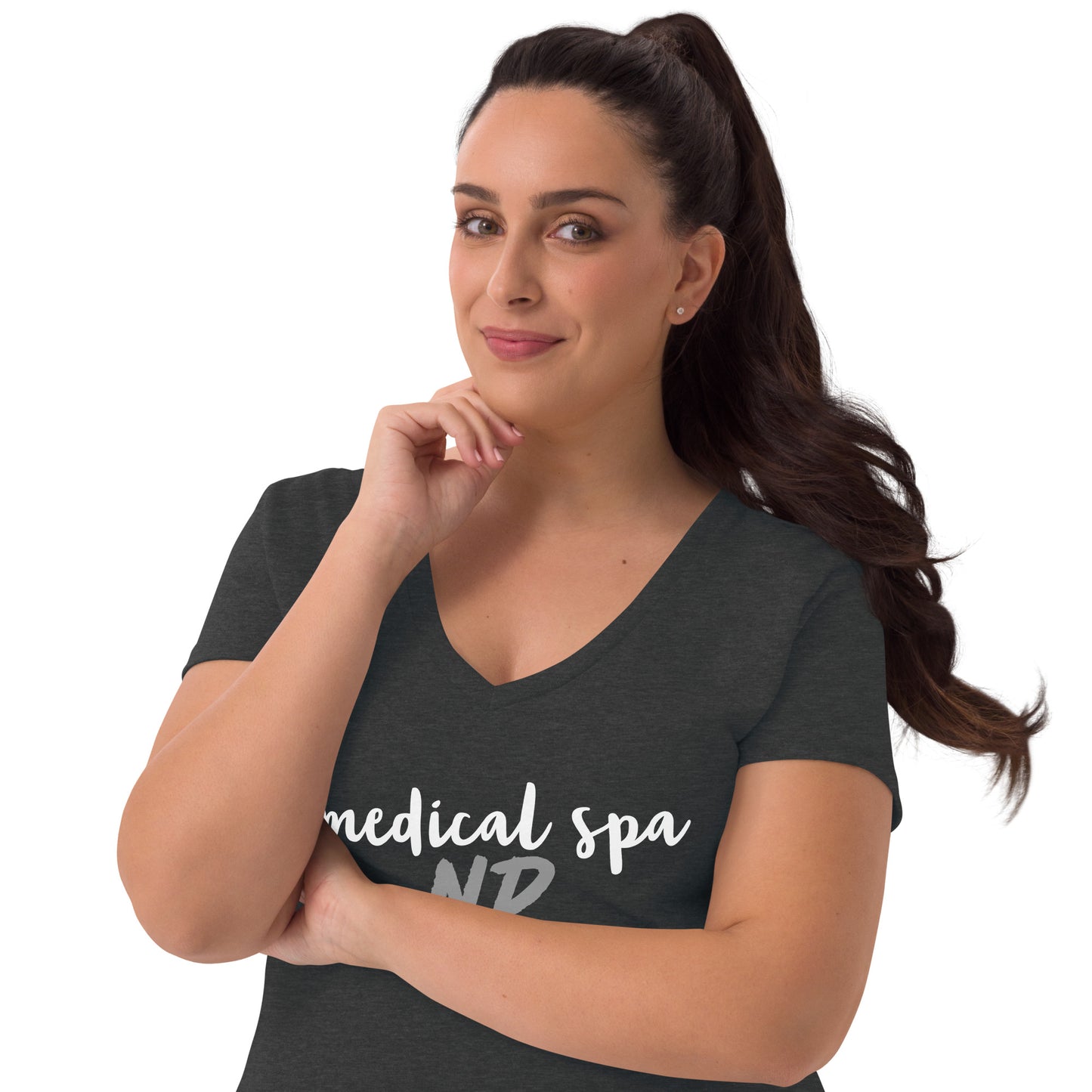Women’s v-neck t-shirt MSNP in script
