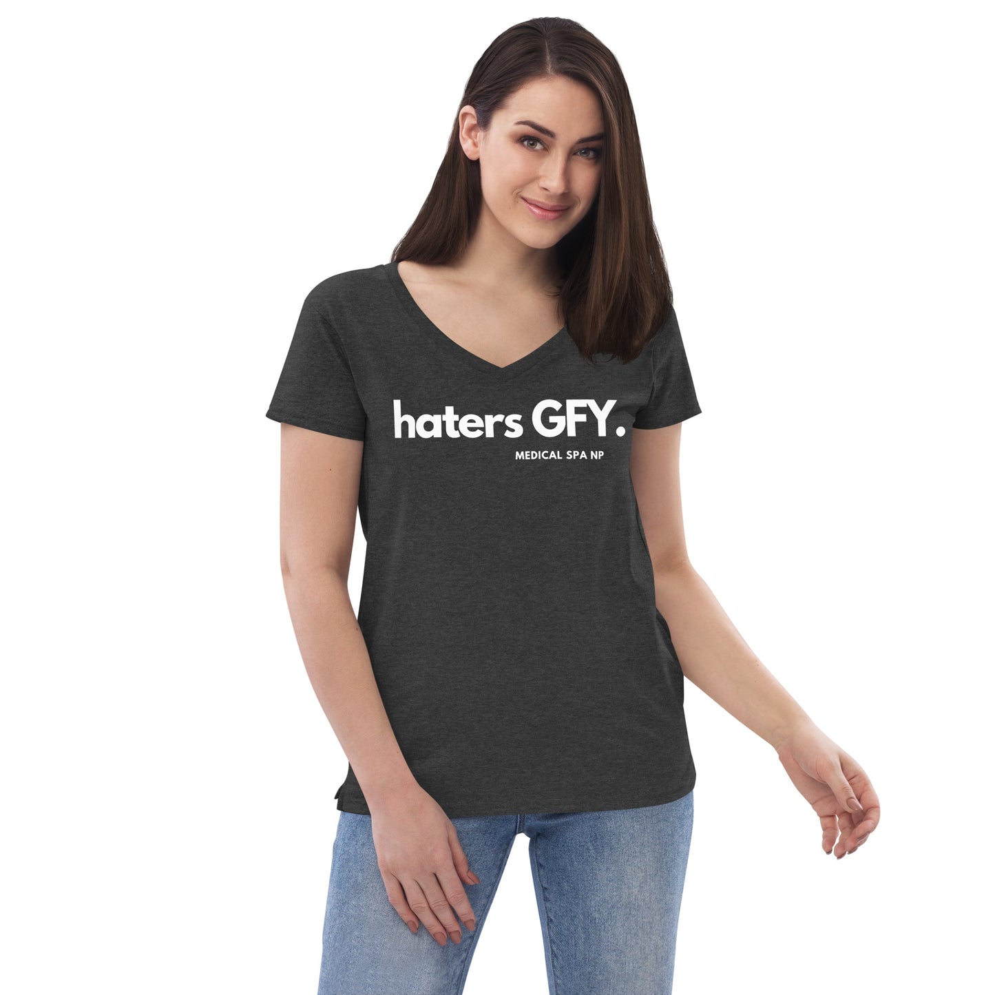 Women’s recycled v-neck t-shirt