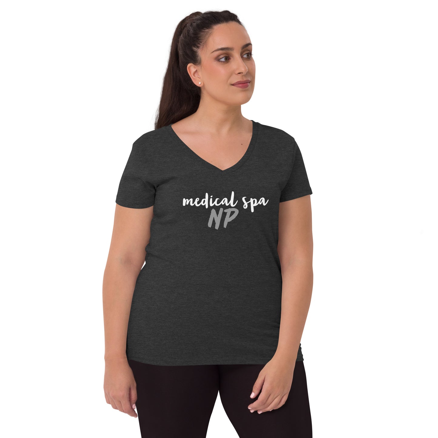 Women’s v-neck t-shirt MSNP in script