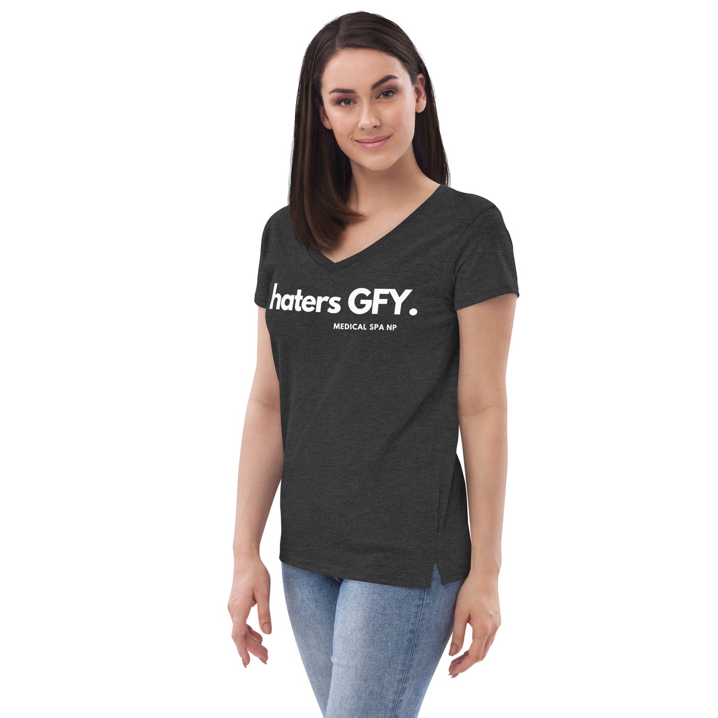 Women’s recycled v-neck t-shirt