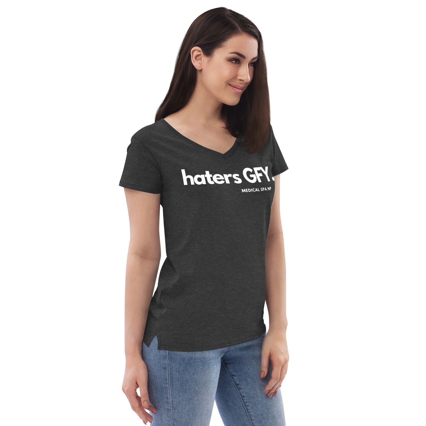 Women’s recycled v-neck t-shirt