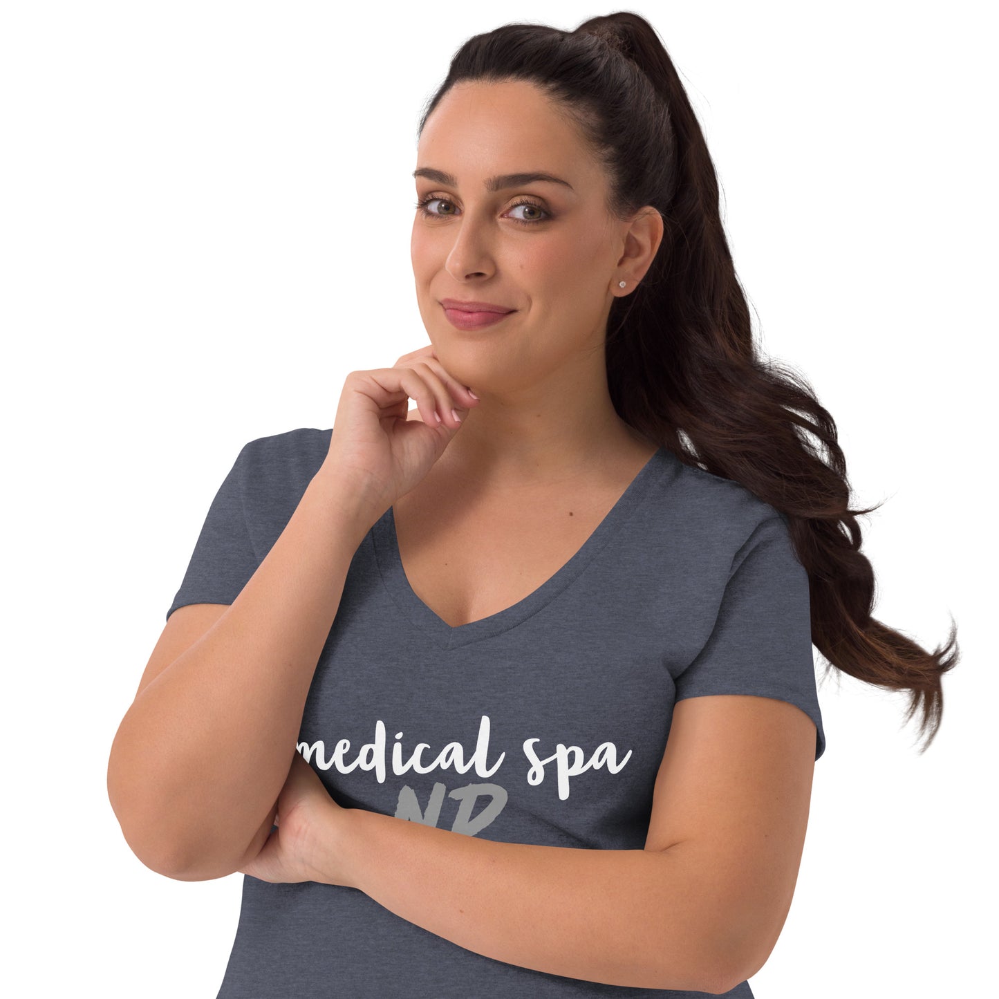 Women’s v-neck t-shirt MSNP in script