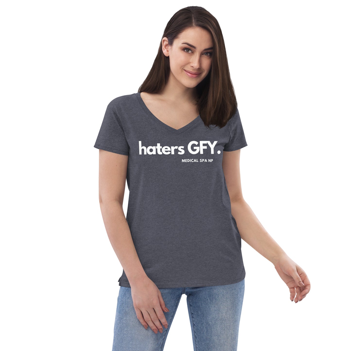 Women’s recycled v-neck t-shirt