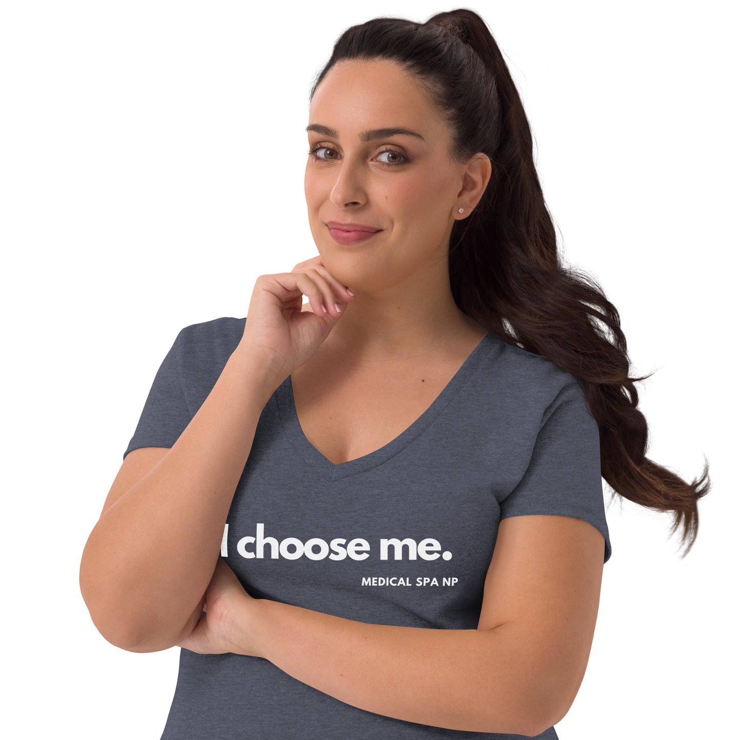 Women’s recycled v-neck t-shirt