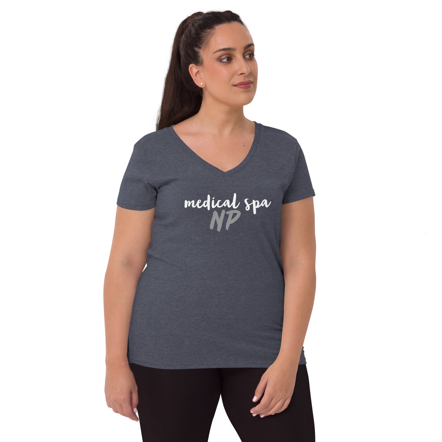 Women’s v-neck t-shirt MSNP in script