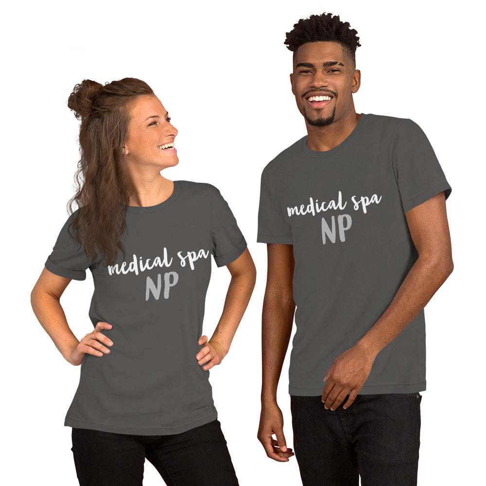 Unisex t-shirt with MSNP in script- many colors and sizes!