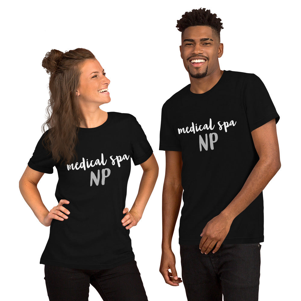 Unisex t-shirt with MSNP in script- many colors and sizes!