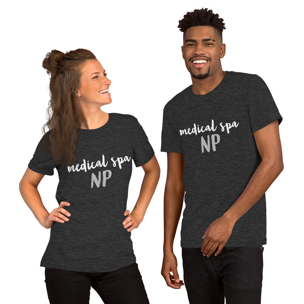 Unisex t-shirt with MSNP in script- many colors and sizes!