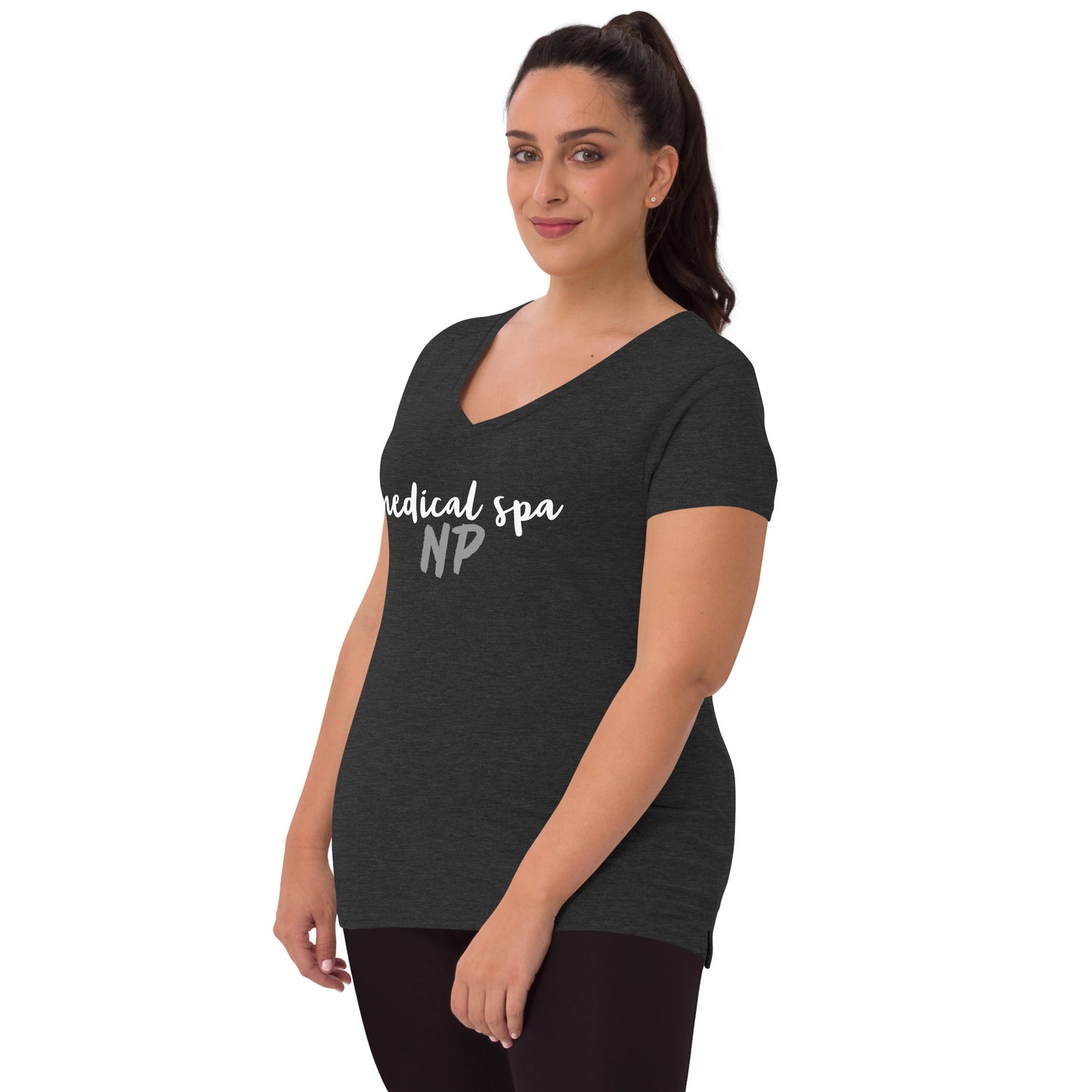 Women’s v-neck t-shirt MSNP in script