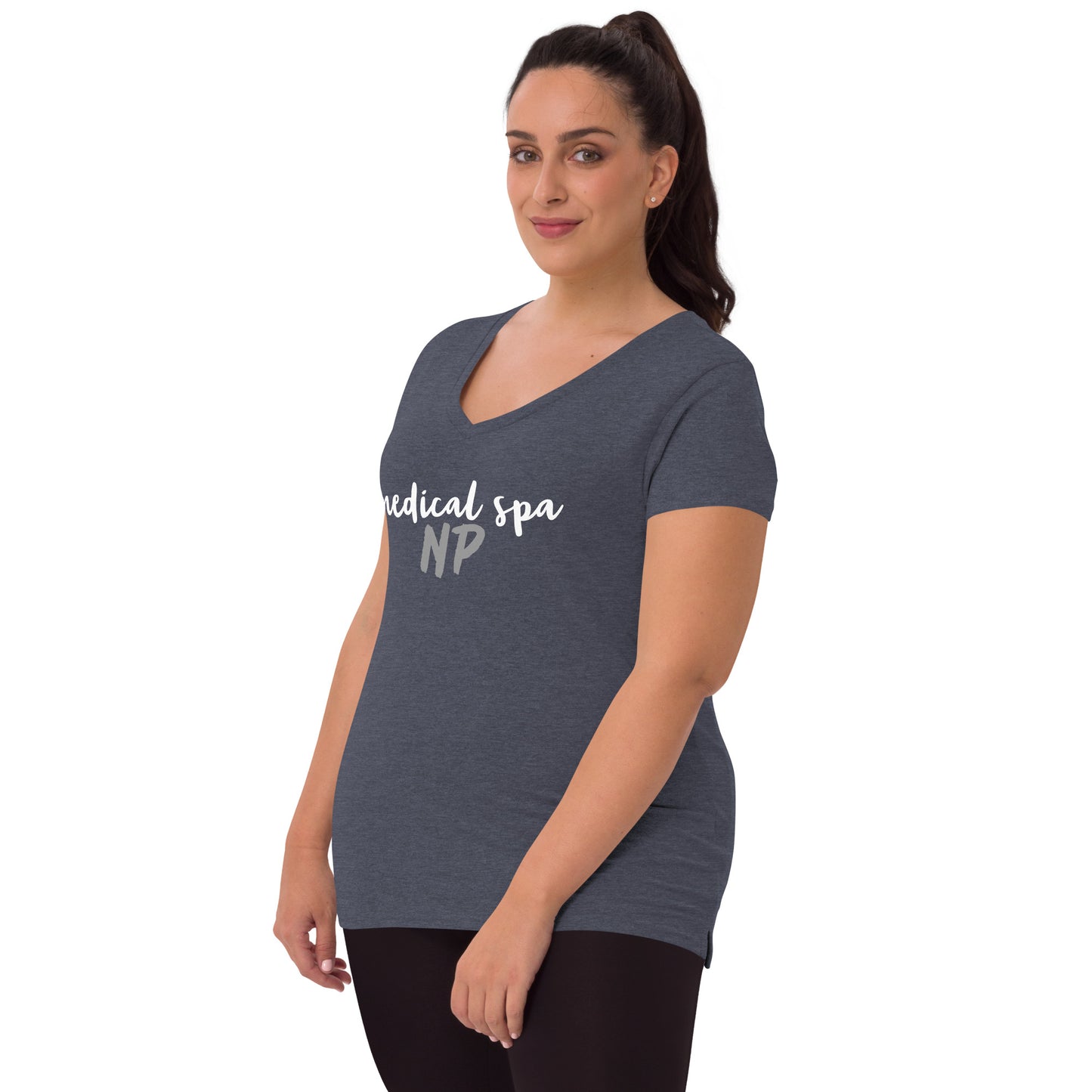 Women’s v-neck t-shirt MSNP in script